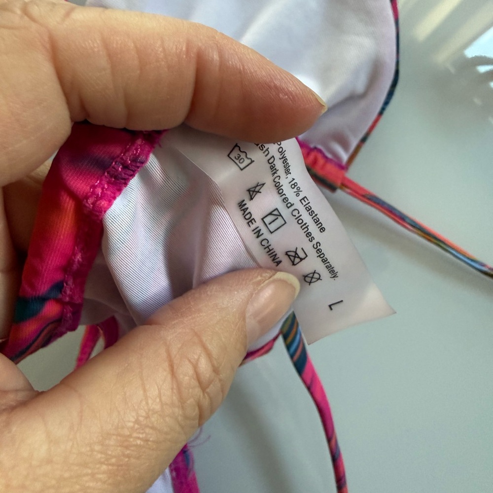 Pink & Multicolor Swirl Bikini Set - Picture 10 of 10